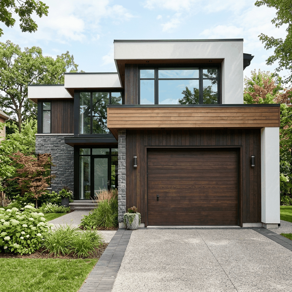 Garage door repair project on Cape Cod